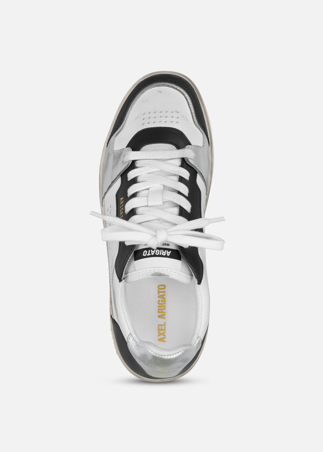 W Dice Lo Sneaker Distressed White/Black Leather/Suede