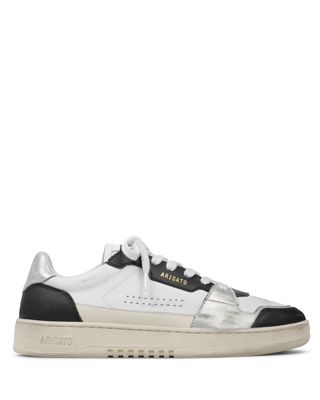 W Dice Lo Sneaker Distressed White/Black Leather/Suede