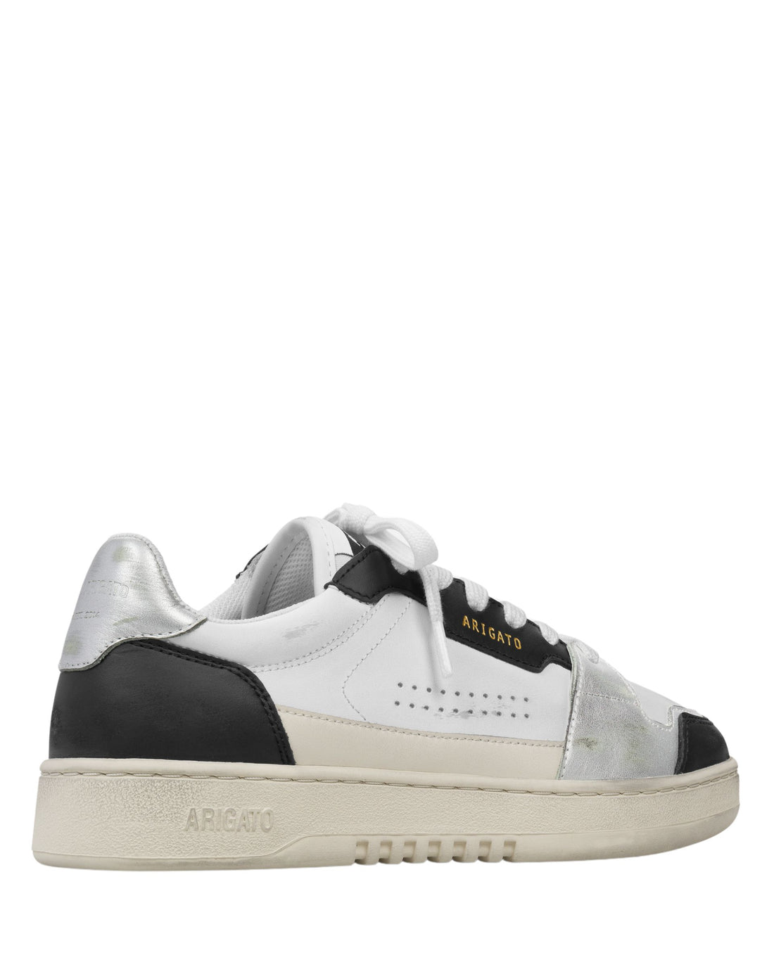W Dice Lo Sneaker Distressed White/Black Leather/Suede