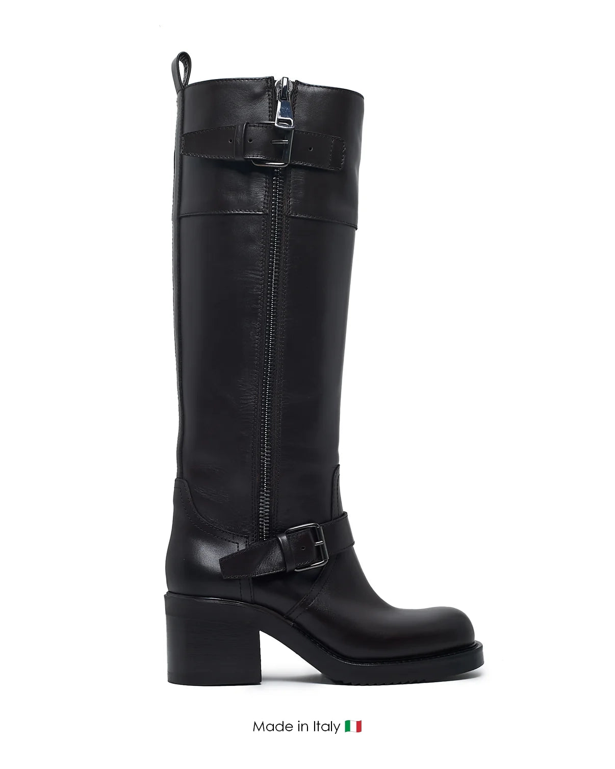 Buy Elena Iachi Women Tall Biker Moro Boots - Main Image