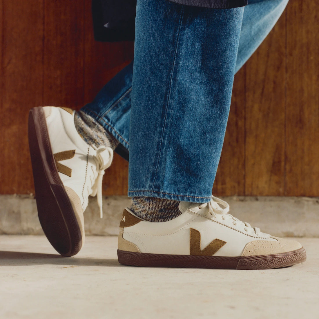 W Volley White/Tent/Bark O.T. Leather