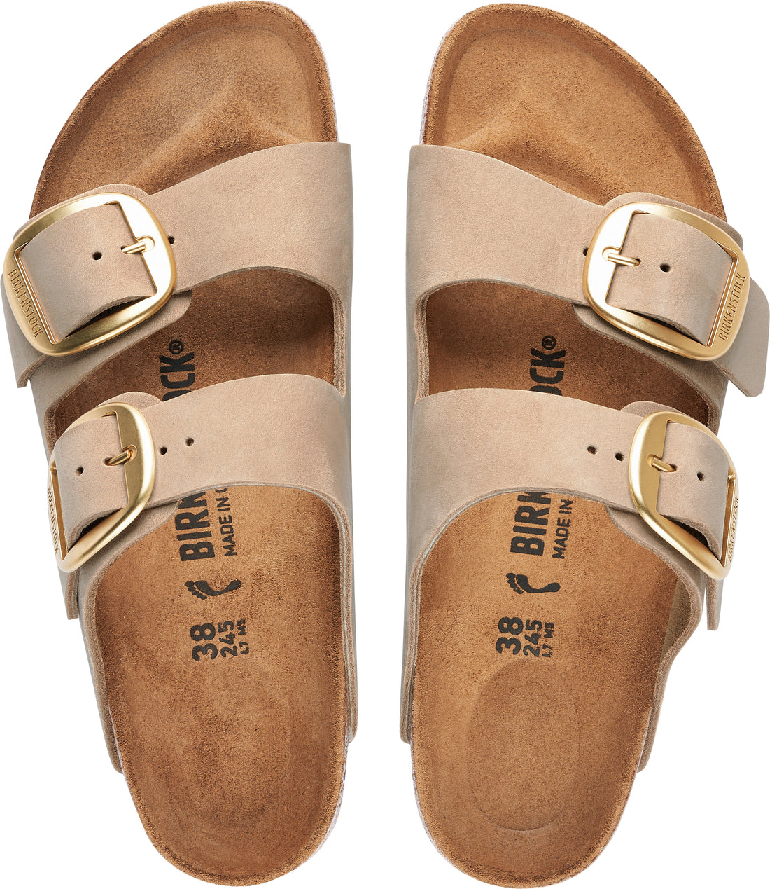 W Arizona Big Buckle Sandcastle Nubuck 1023957