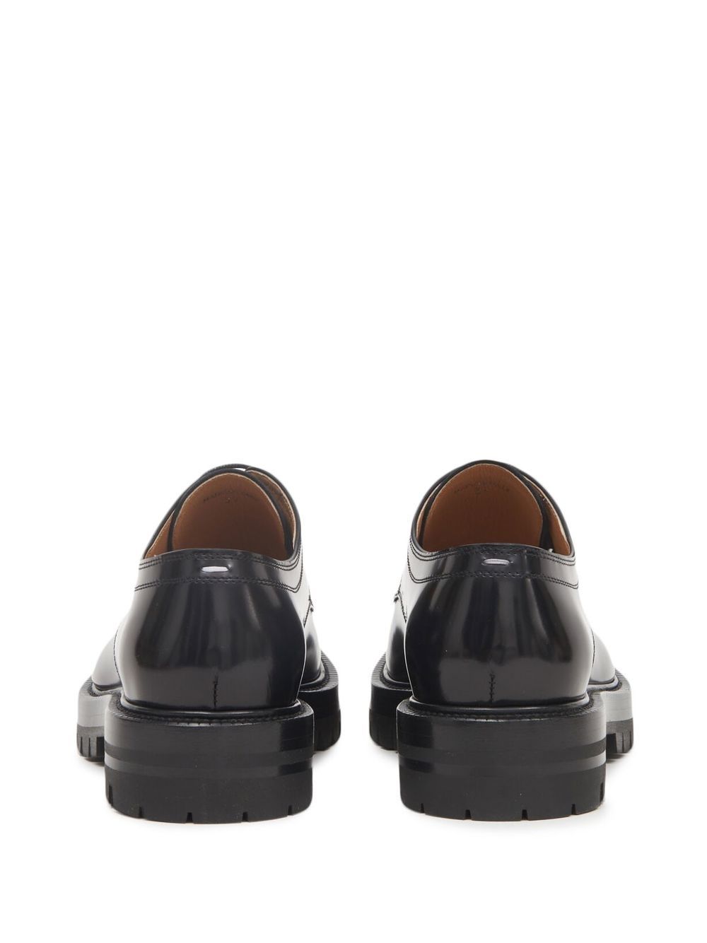 Tabi County Lace-Up Derby Black Calf Leather