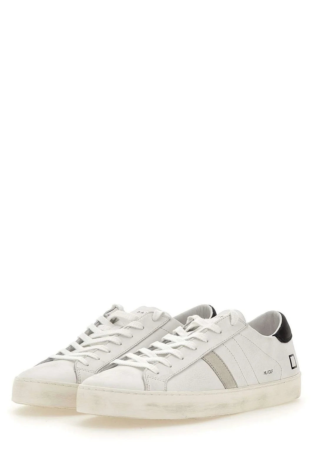 W Hill Low Tennis White/Black Leather