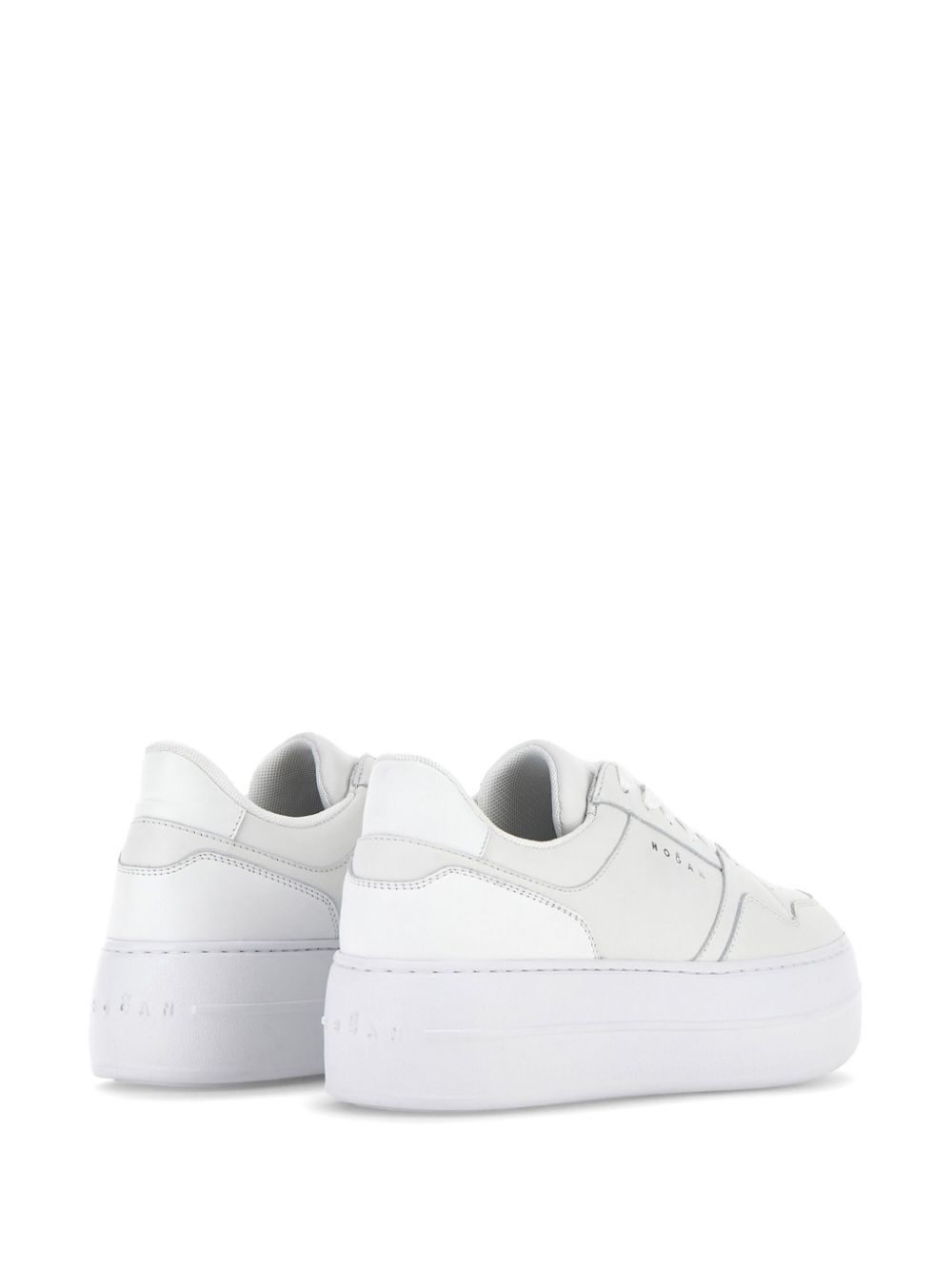 W Platform Sneaker White Leather