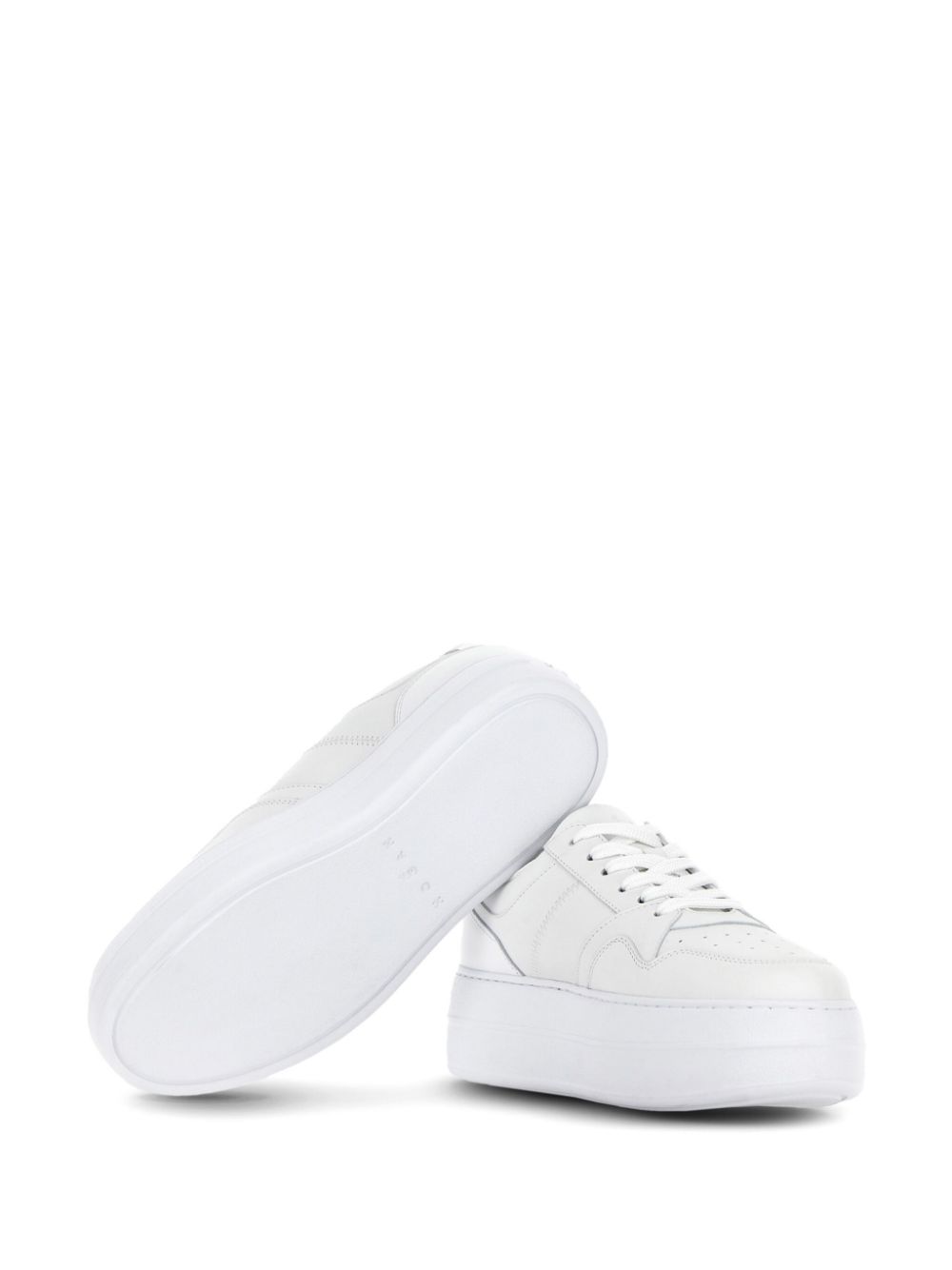 W Platform Sneaker White Leather