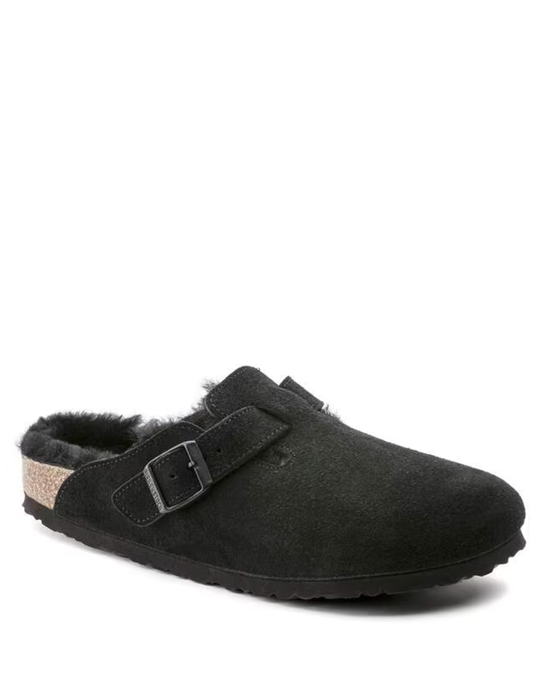 W Boston Shearling Black Suede/Leather 259881