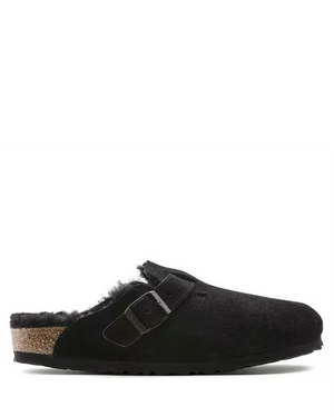 W Boston Shearling Black Suede/Leather 259881