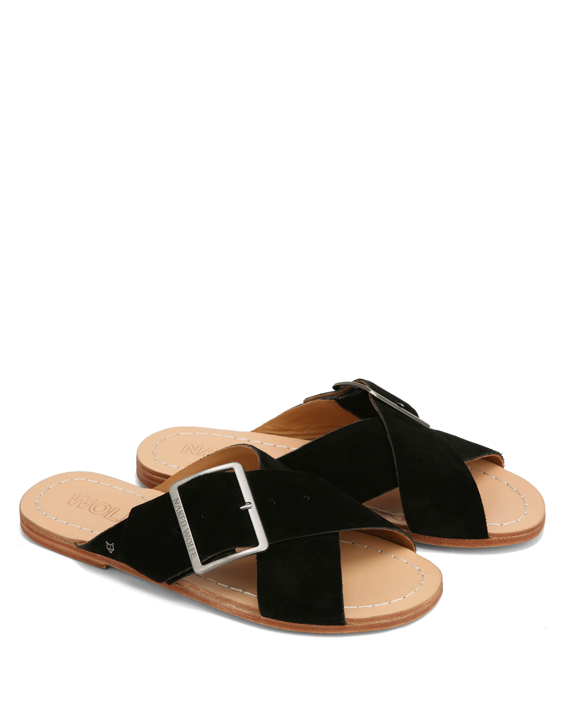 The Magnum Sandal Black Suede