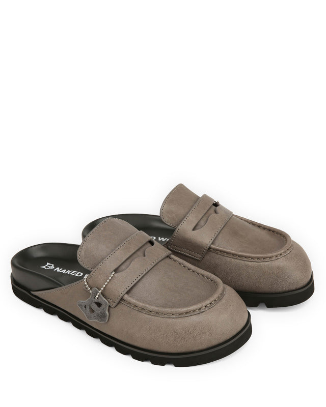 Cord Grey Tumble Leather