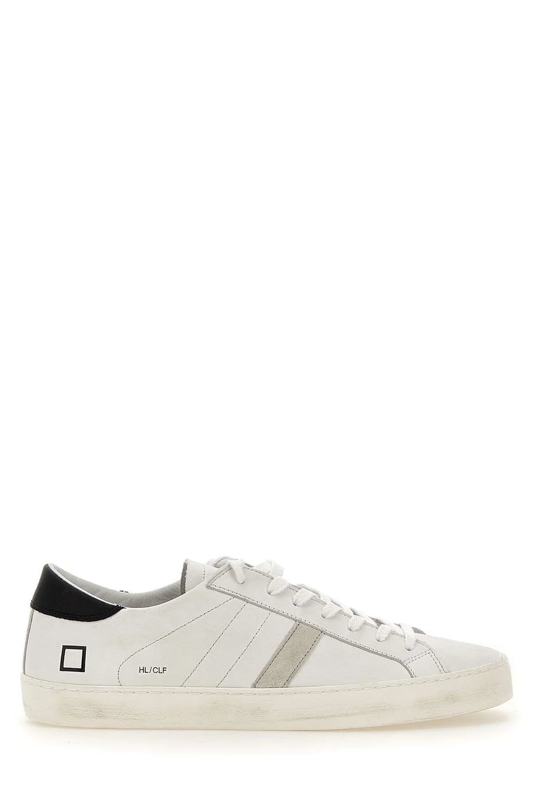 W Hill Low Tennis White/Black Leather