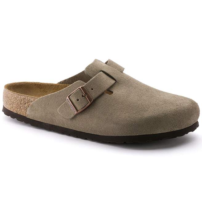 M Naples Wrapped Taupe Suede Slip On Moccasin
