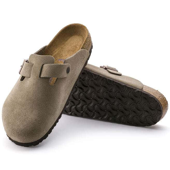 M Naples Wrapped Taupe Suede Slip On Moccasin