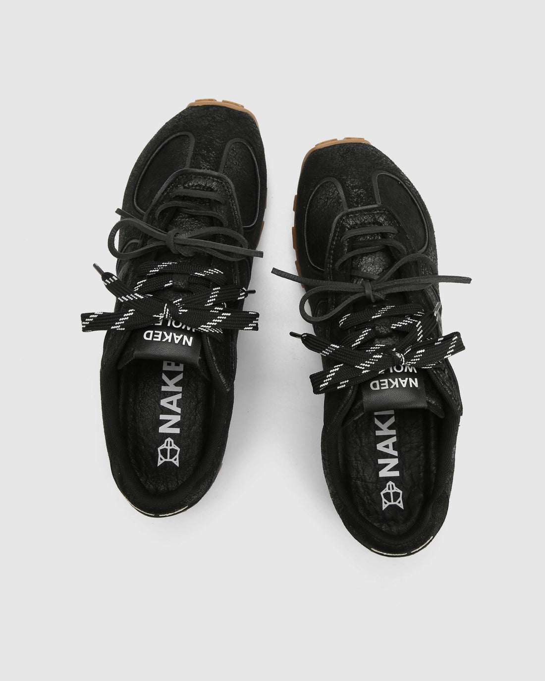 Lightning Black Distress Leather