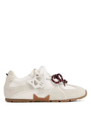 Adored White Suede/Leather