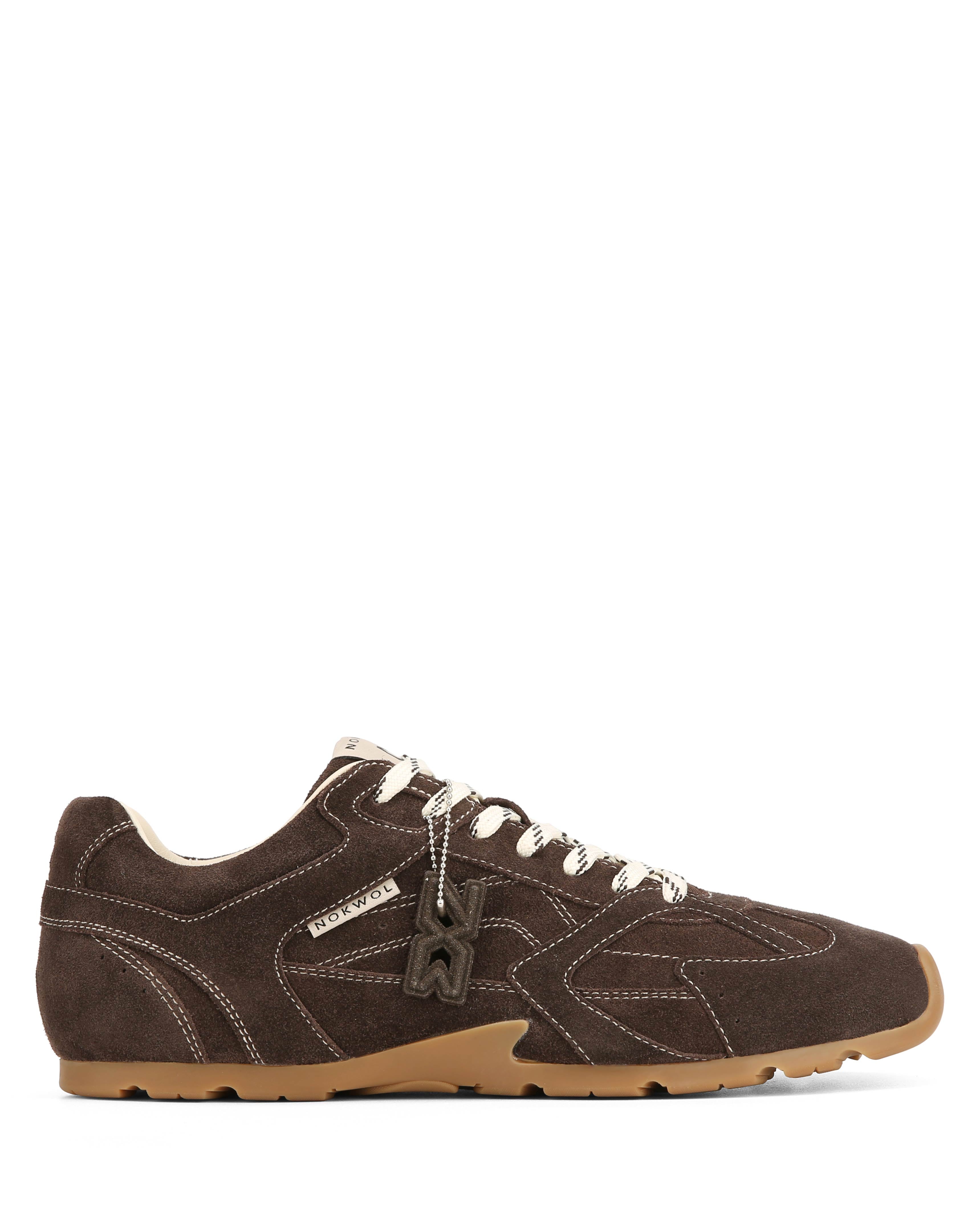 [noamoa0411］ Nokwol Man Matrix-M Black Nylon/Suede Sneakers | Nokwol