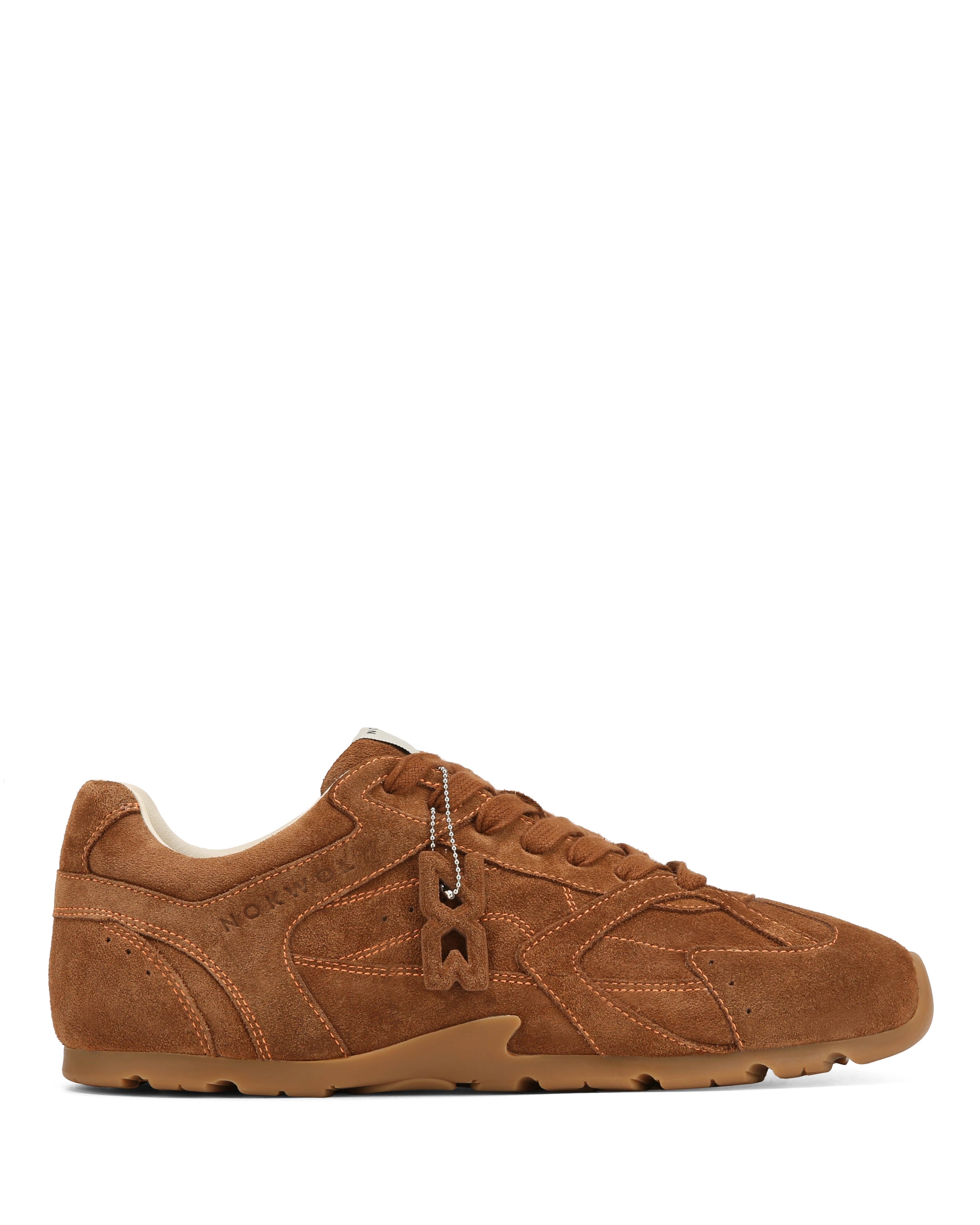 Nokwol Women Eden Brown Leather/Suede Sneakers | Nokwol