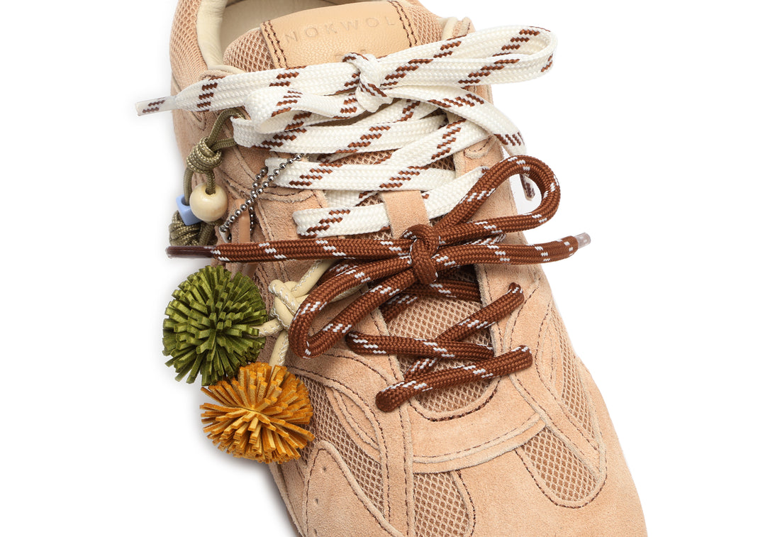 Atlas Mesh Beige Suede