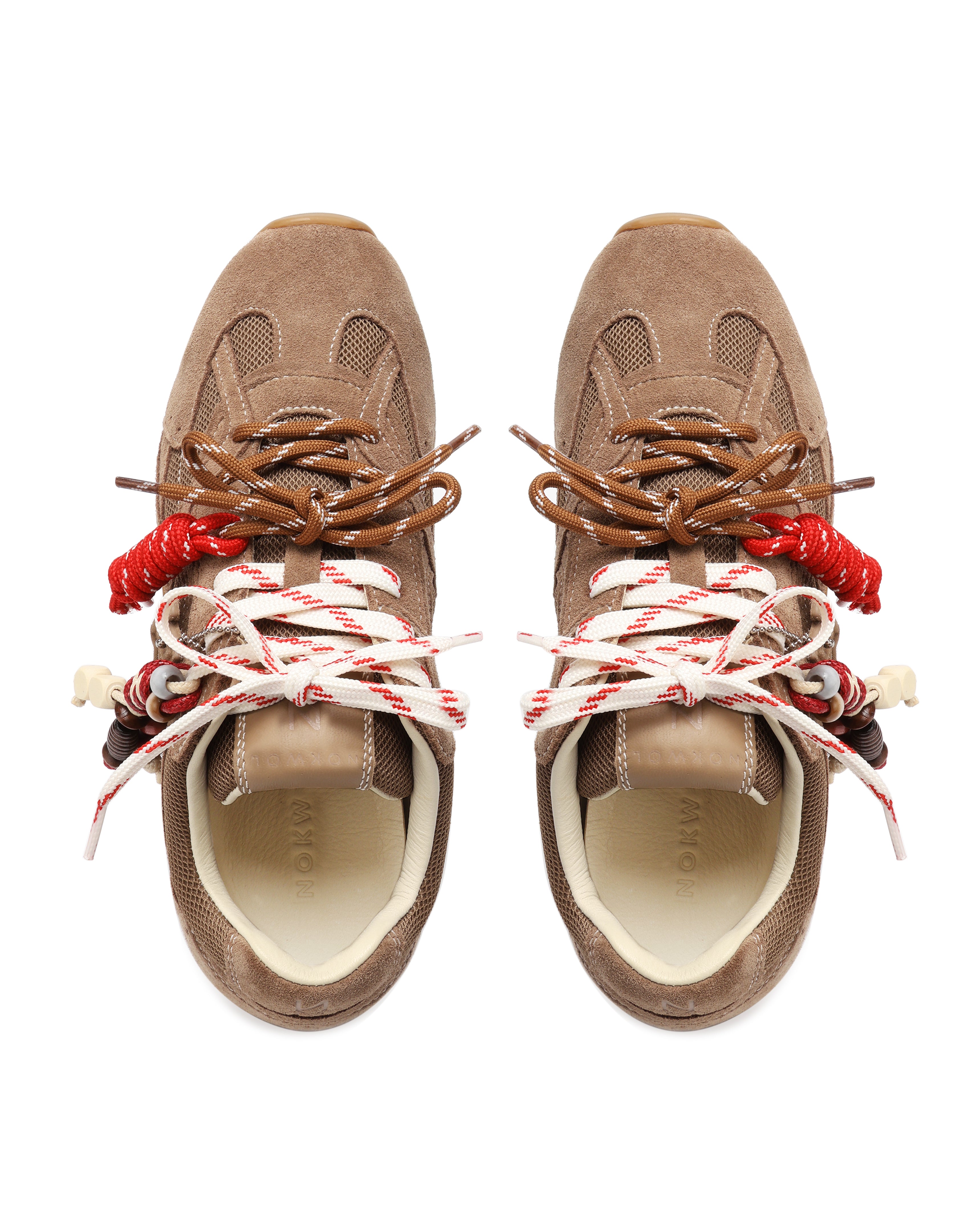 Nokwol Women Atlas Mesh Mushroom Suede Sneakers | Nokwol