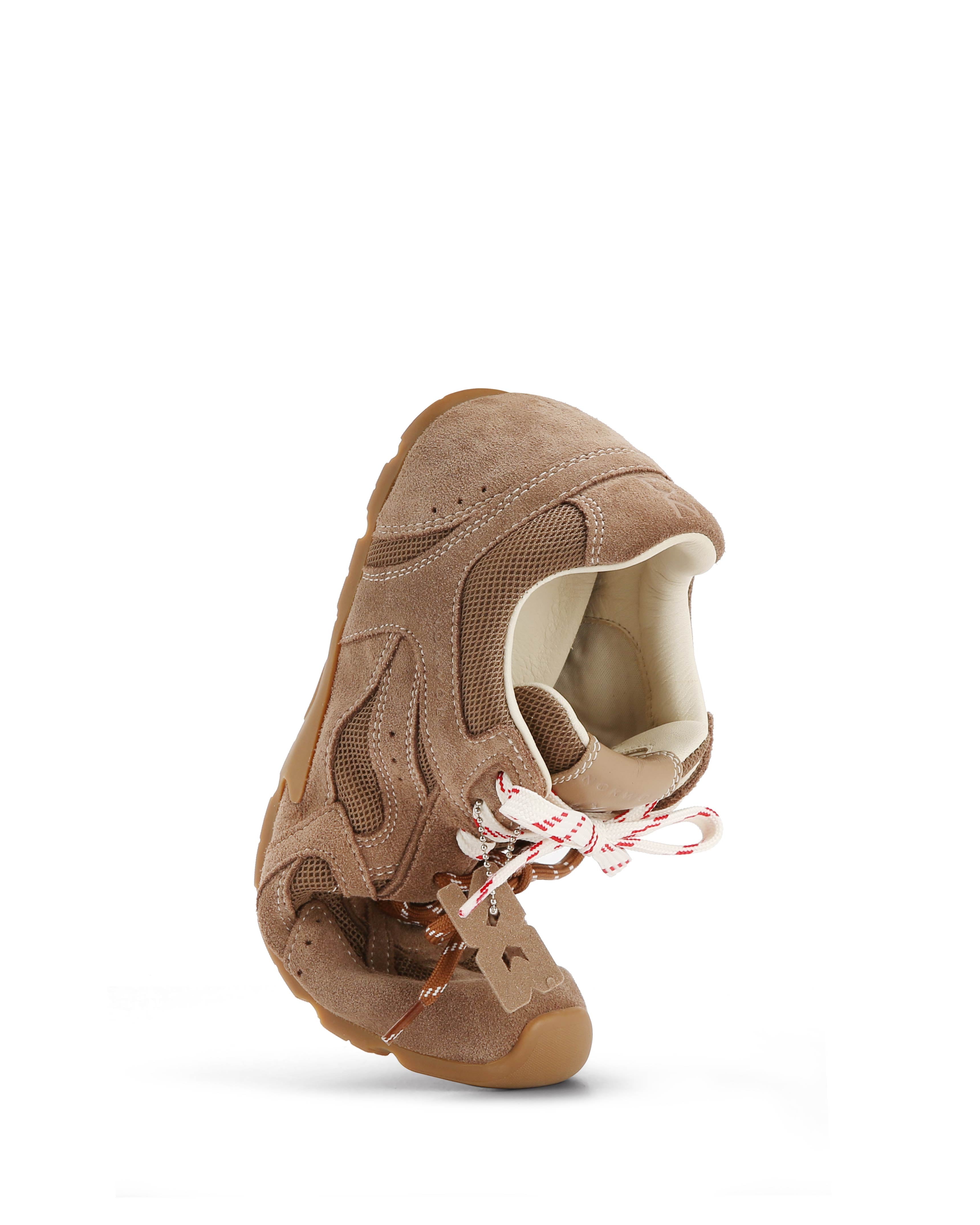 Nokwol Women Atlas Mesh Mushroom Suede Sneakers | Nokwol