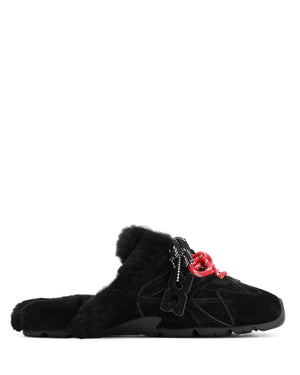 Atlas Mule Black Suede