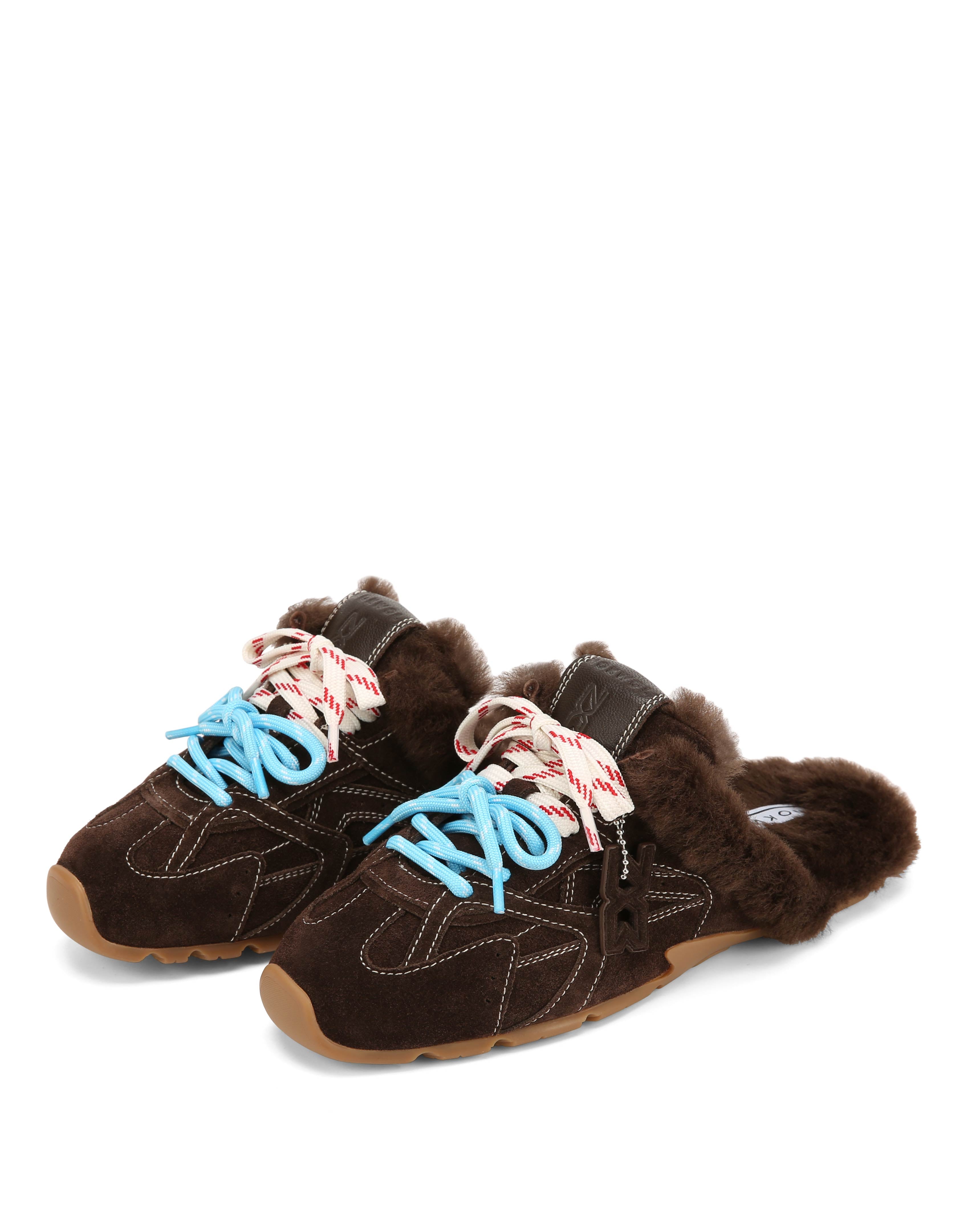 Nokwol Women Atlas Mule Brown Suede Mules | Nokwol