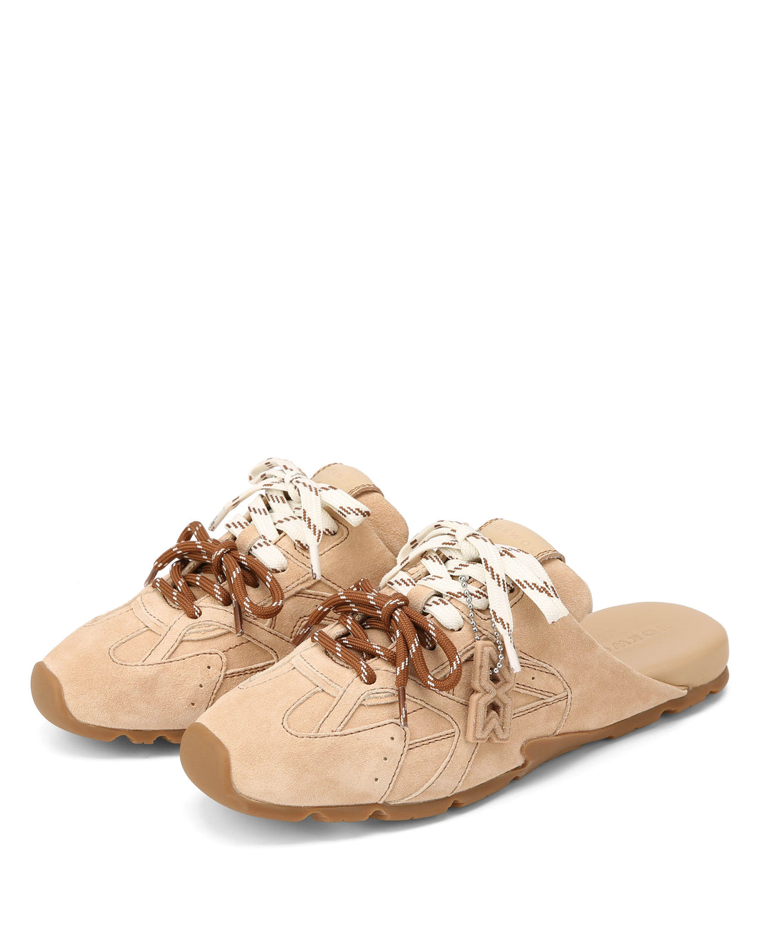 Atlas Slide Beige Suede