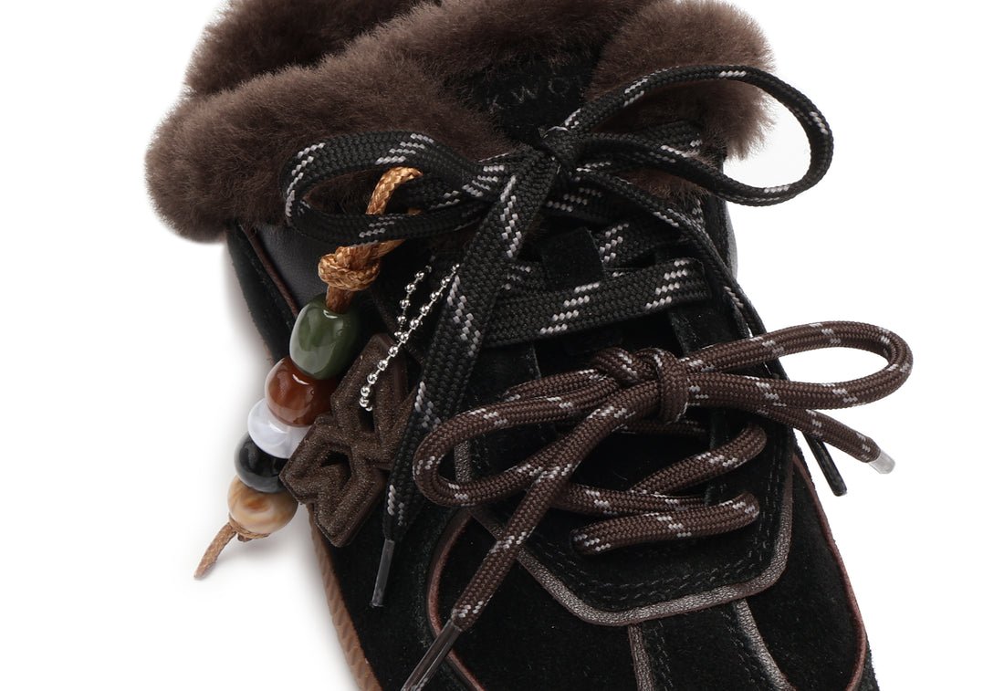 August Mule Black Suede