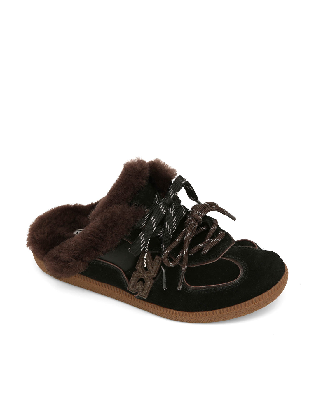 August Mule Black Suede