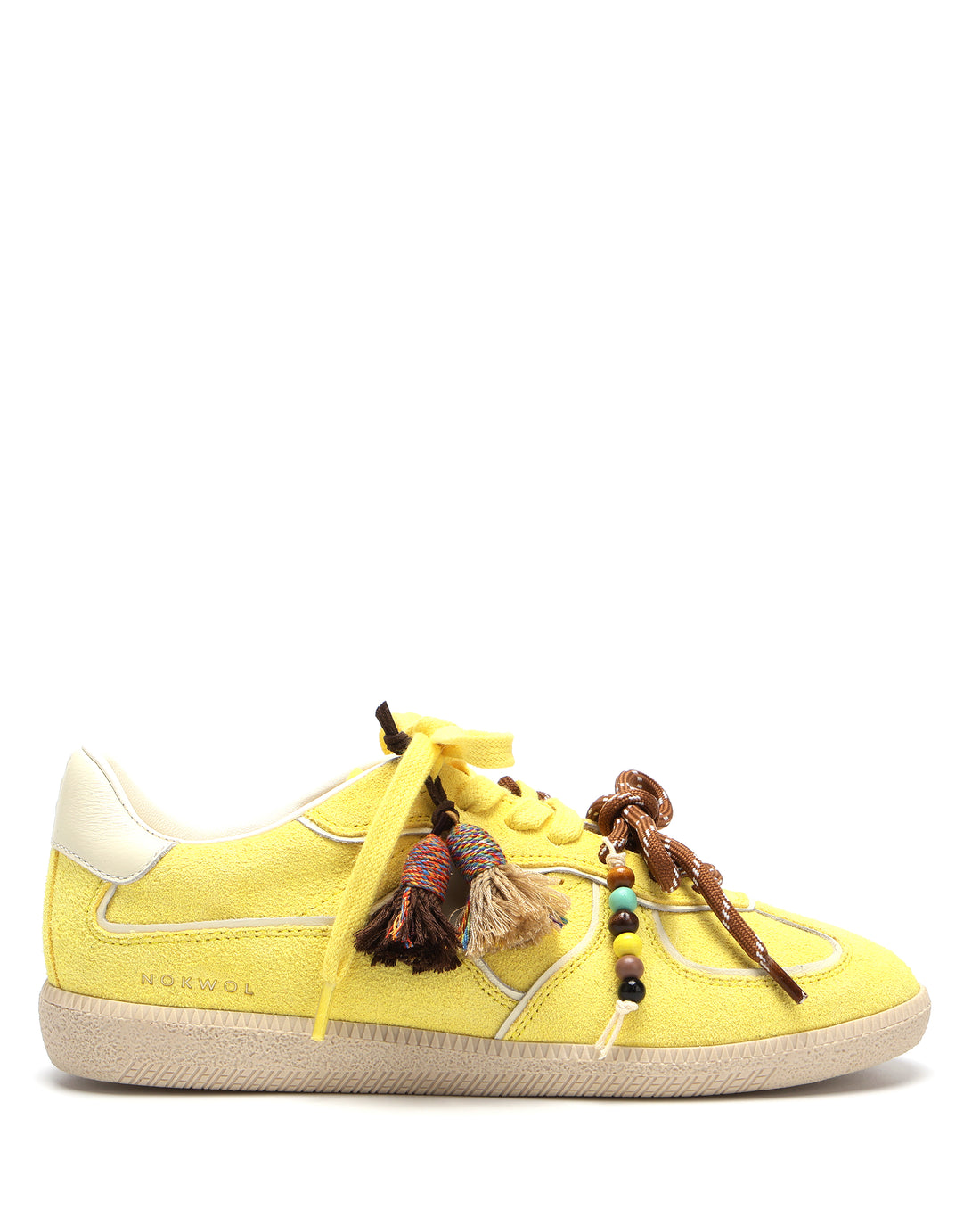 August Lemon Yellow Suede