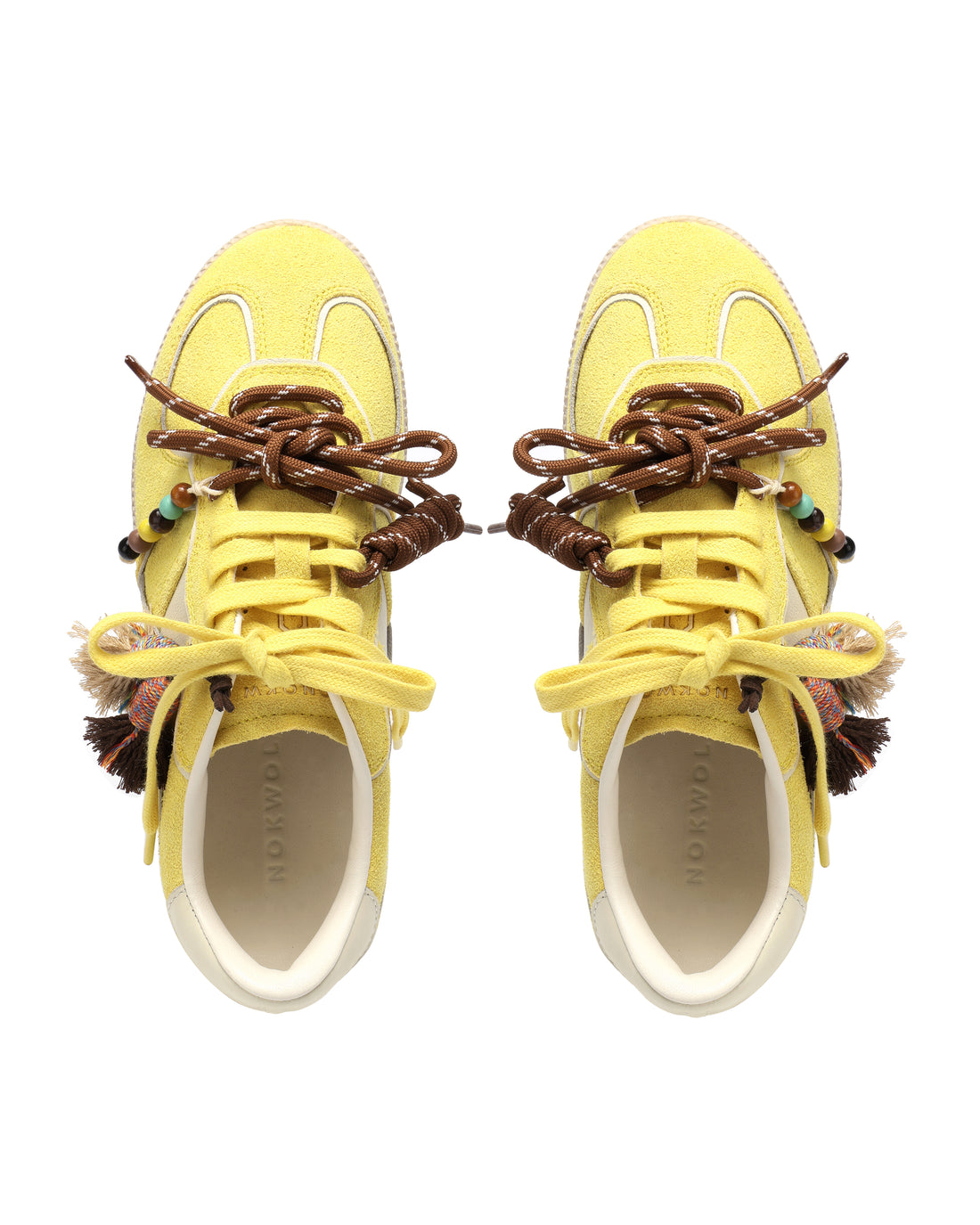 August Lemon Yellow Suede