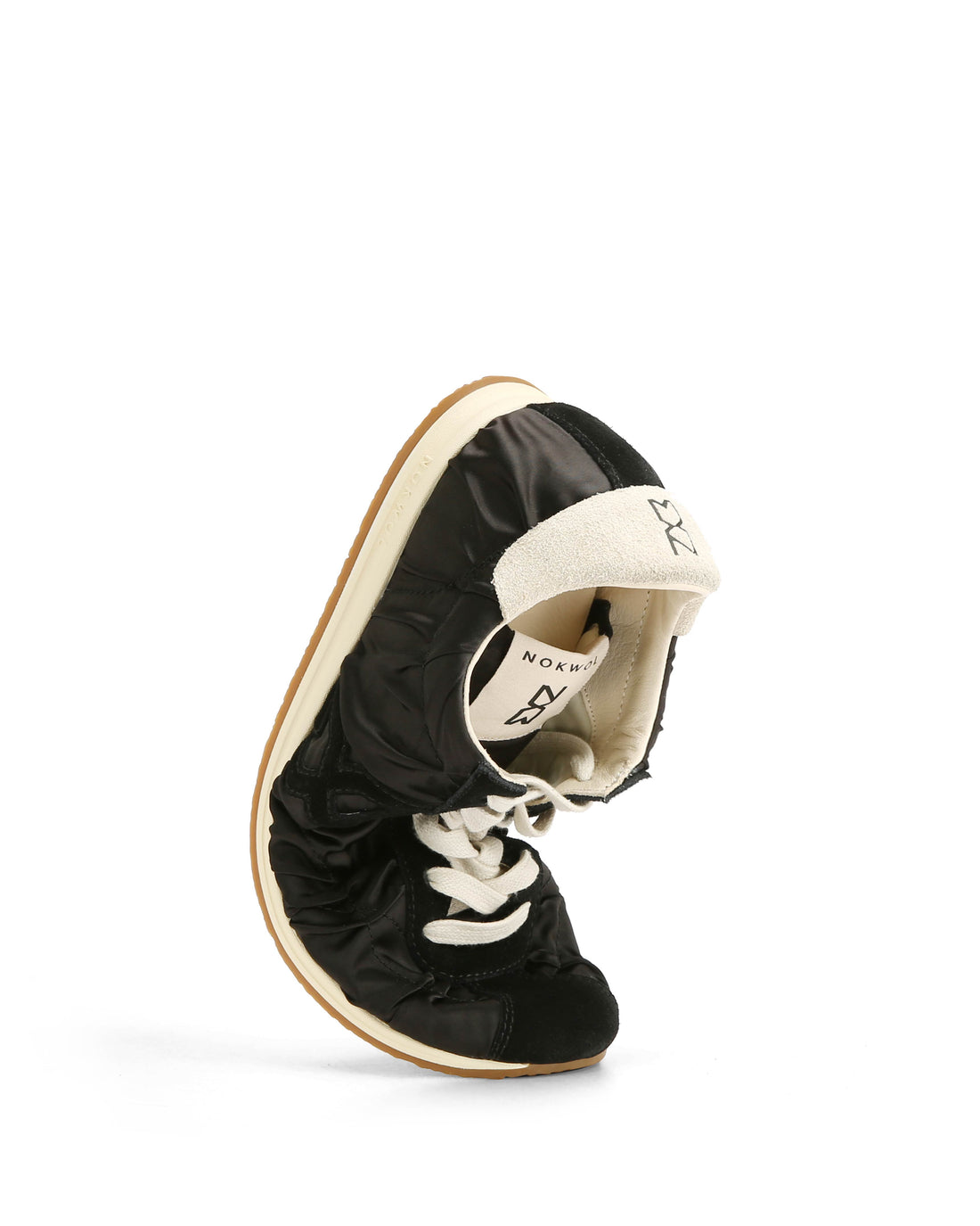 Avenue Black/Off White Satin