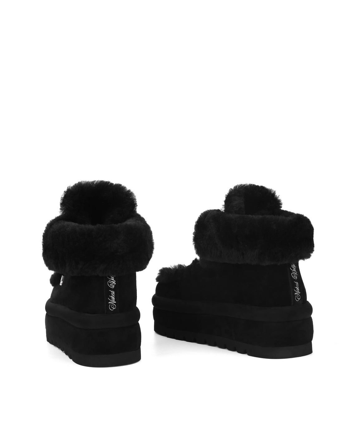 Bambi Black Suede/Shearling