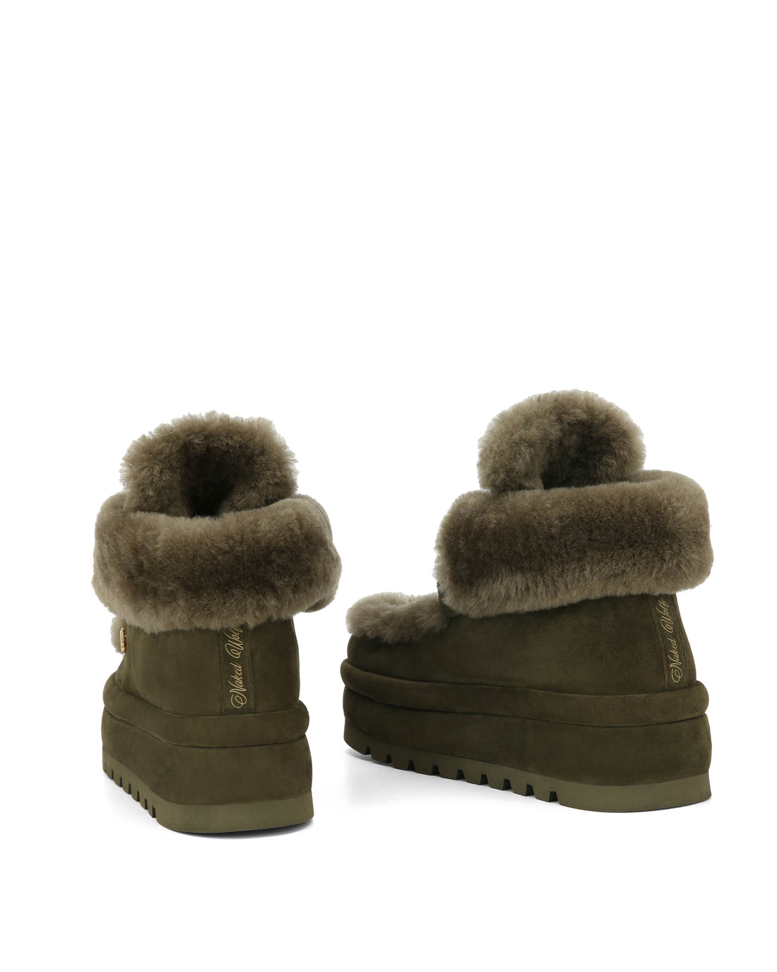 Bambi Dark Olive Suede/Shearling