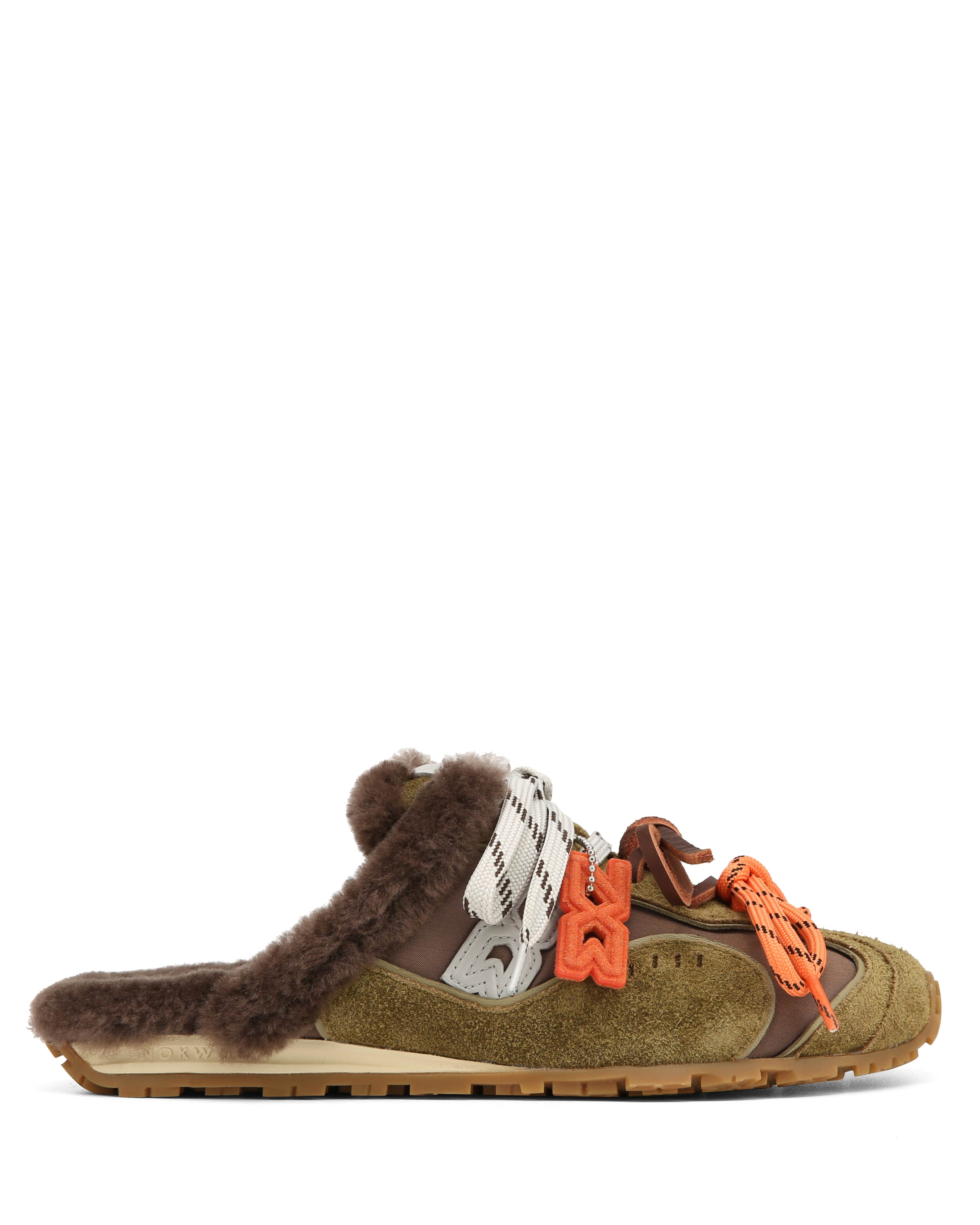 Nokwol Women Jen Chocolate Suede Mules | Nokwol