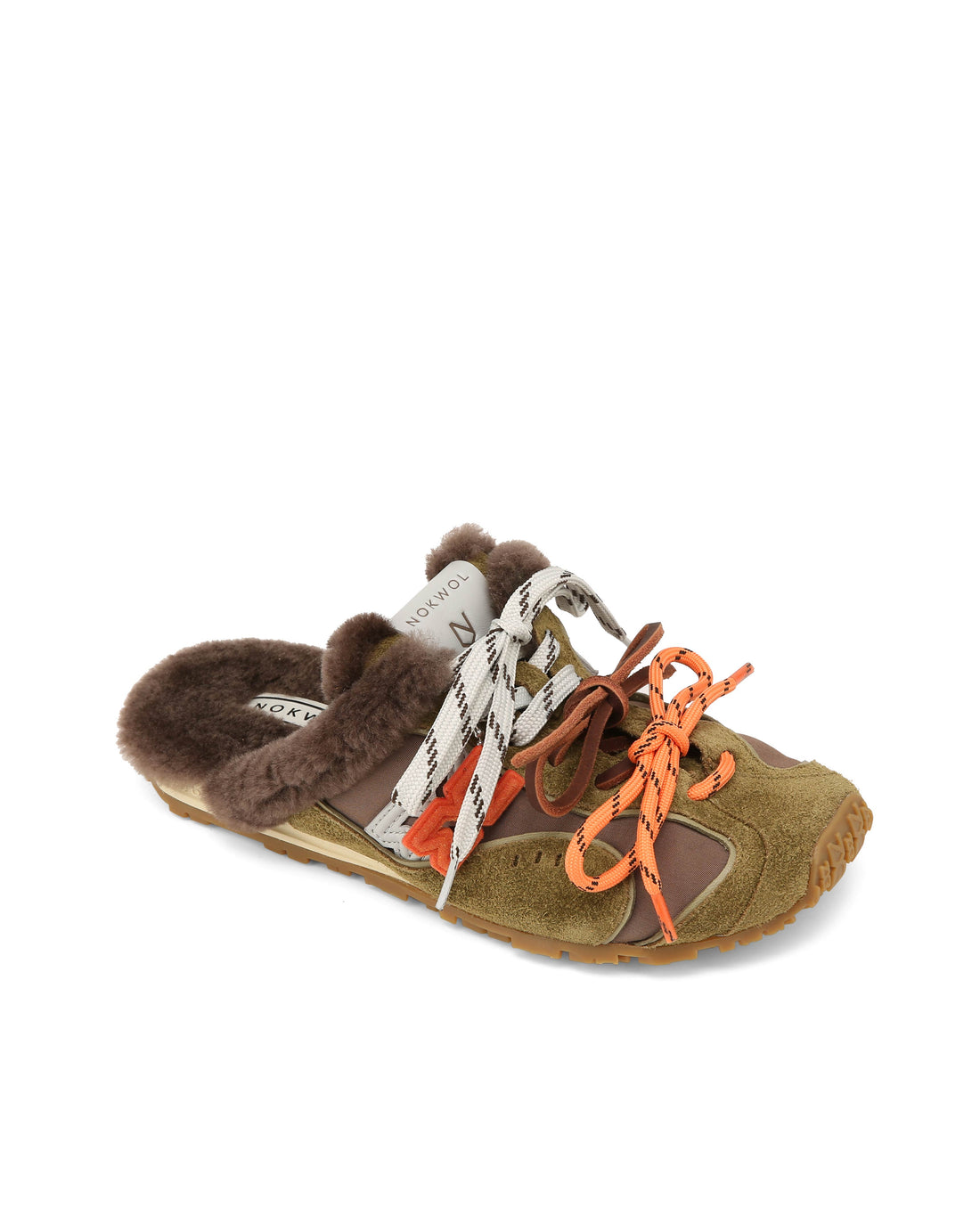 Beat Mule Army Green Suede/Nylon