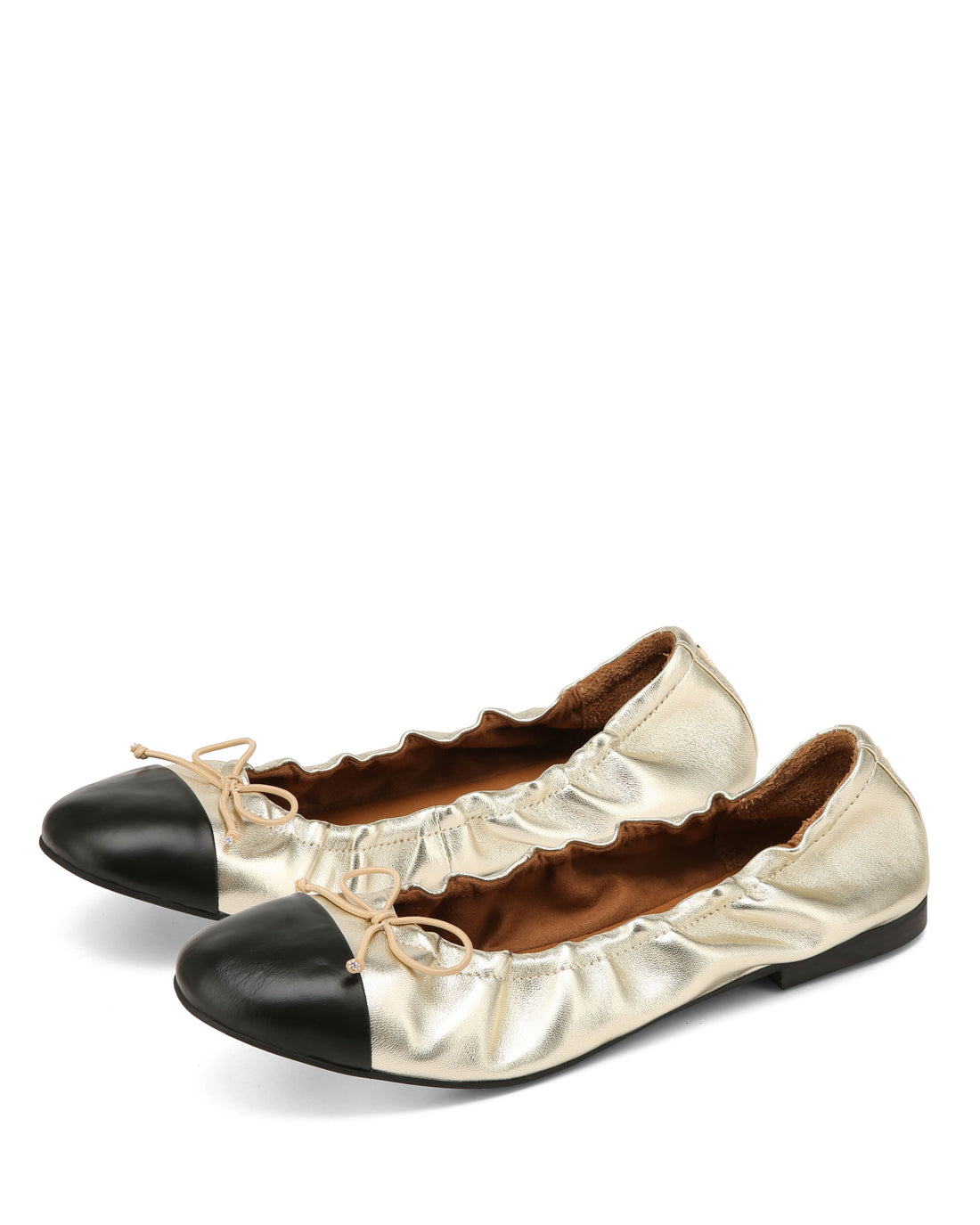 Cambria Soft Gold Leather/Black Toe