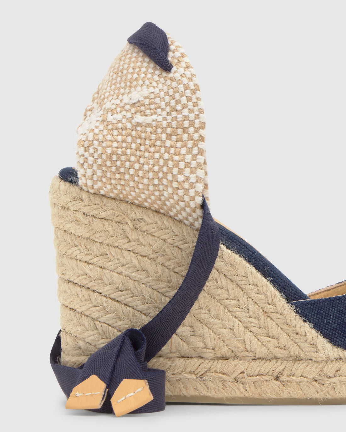 Carina 8 Azul Oxford Wedge Espadrille