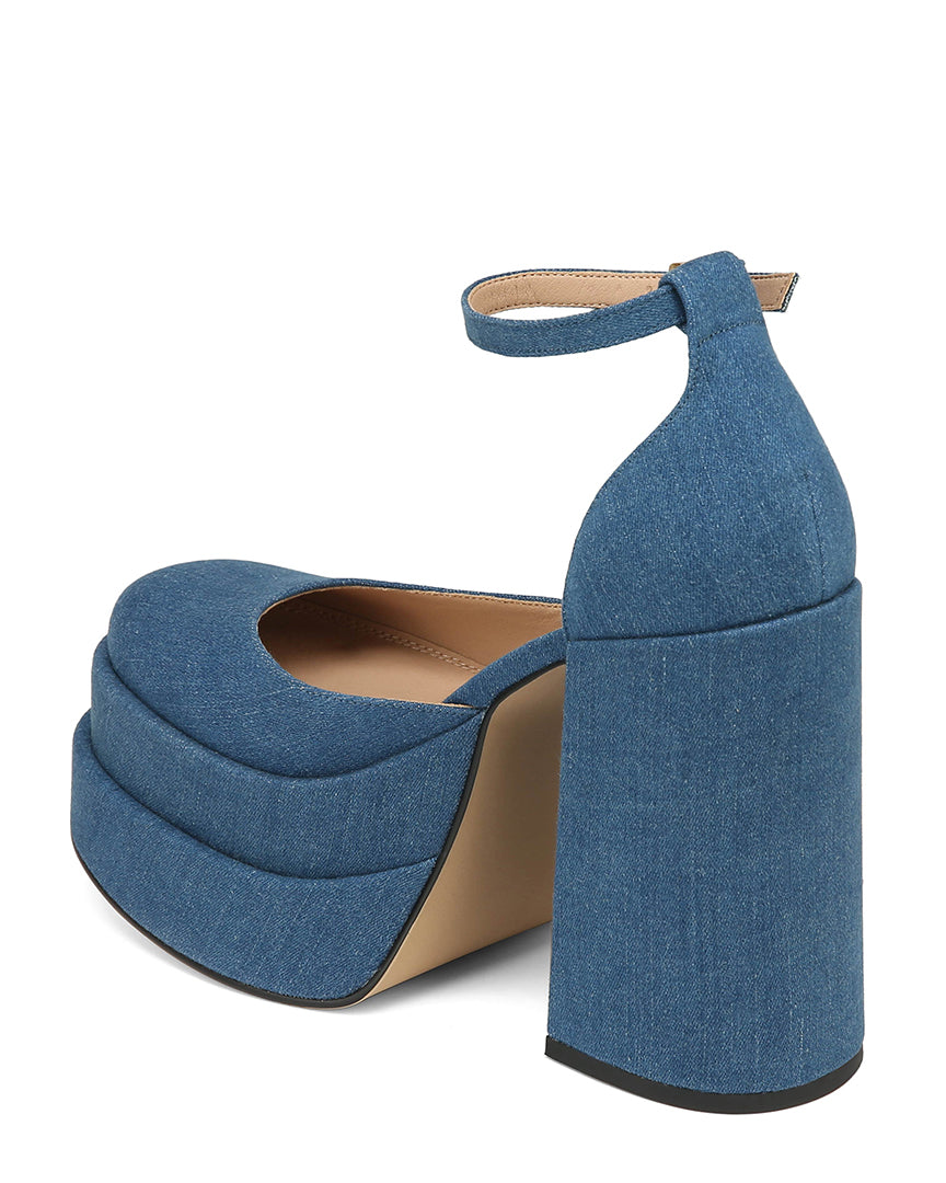 Weekend Fit Platform Heels - Denim | Fashion Nova, Shoes | Fashion Nova