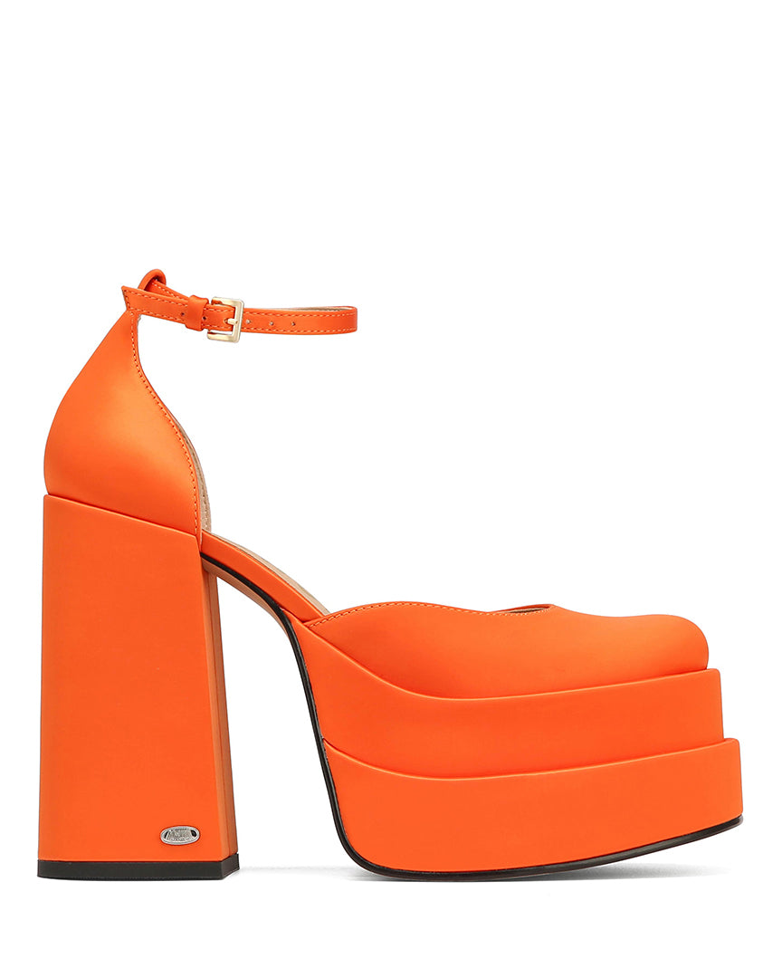 Charlie Orange Satin