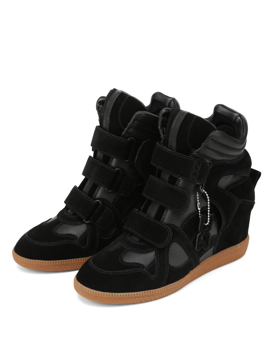 Demmi Black Leather/Suede