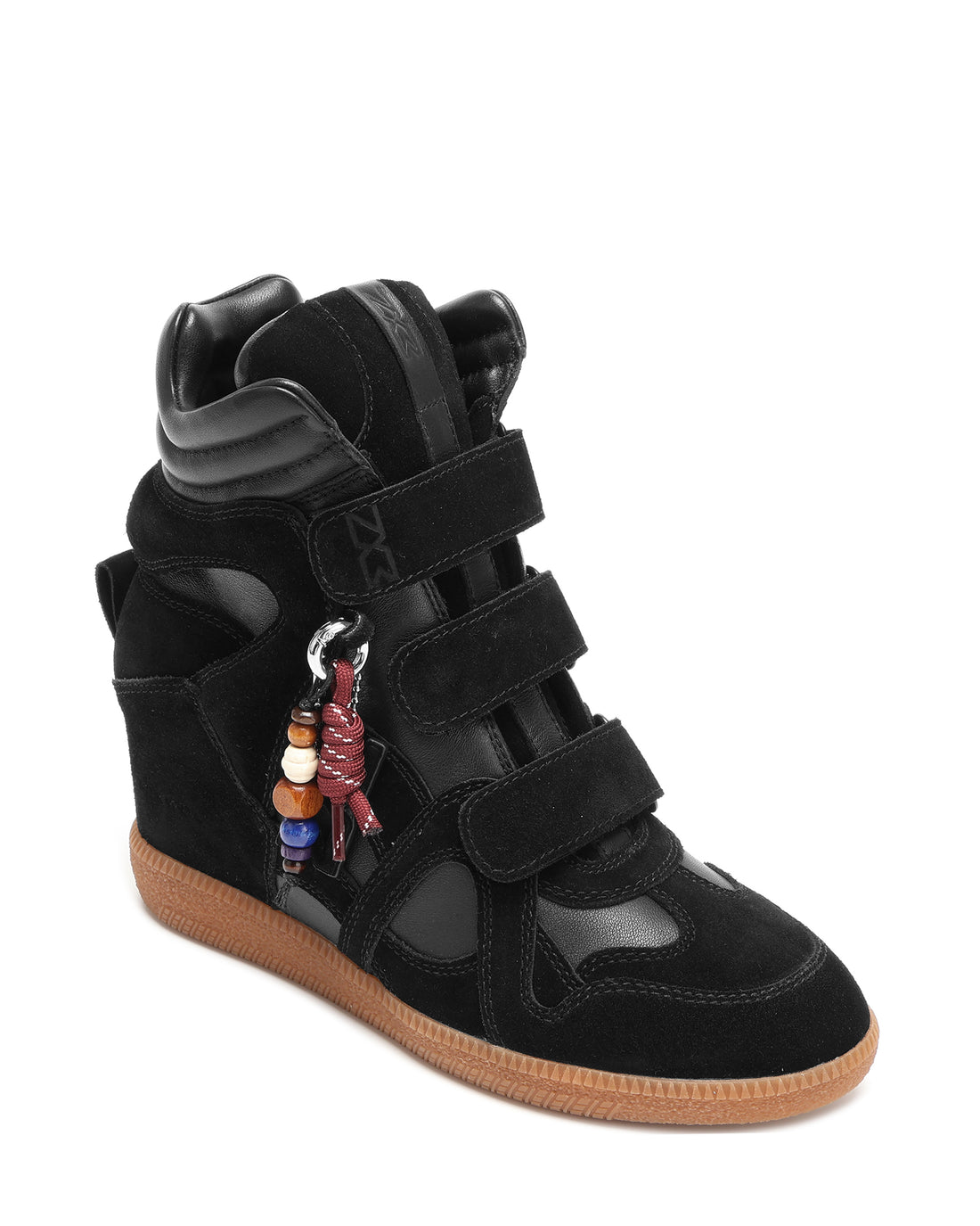 Demmi Black Leather/Suede