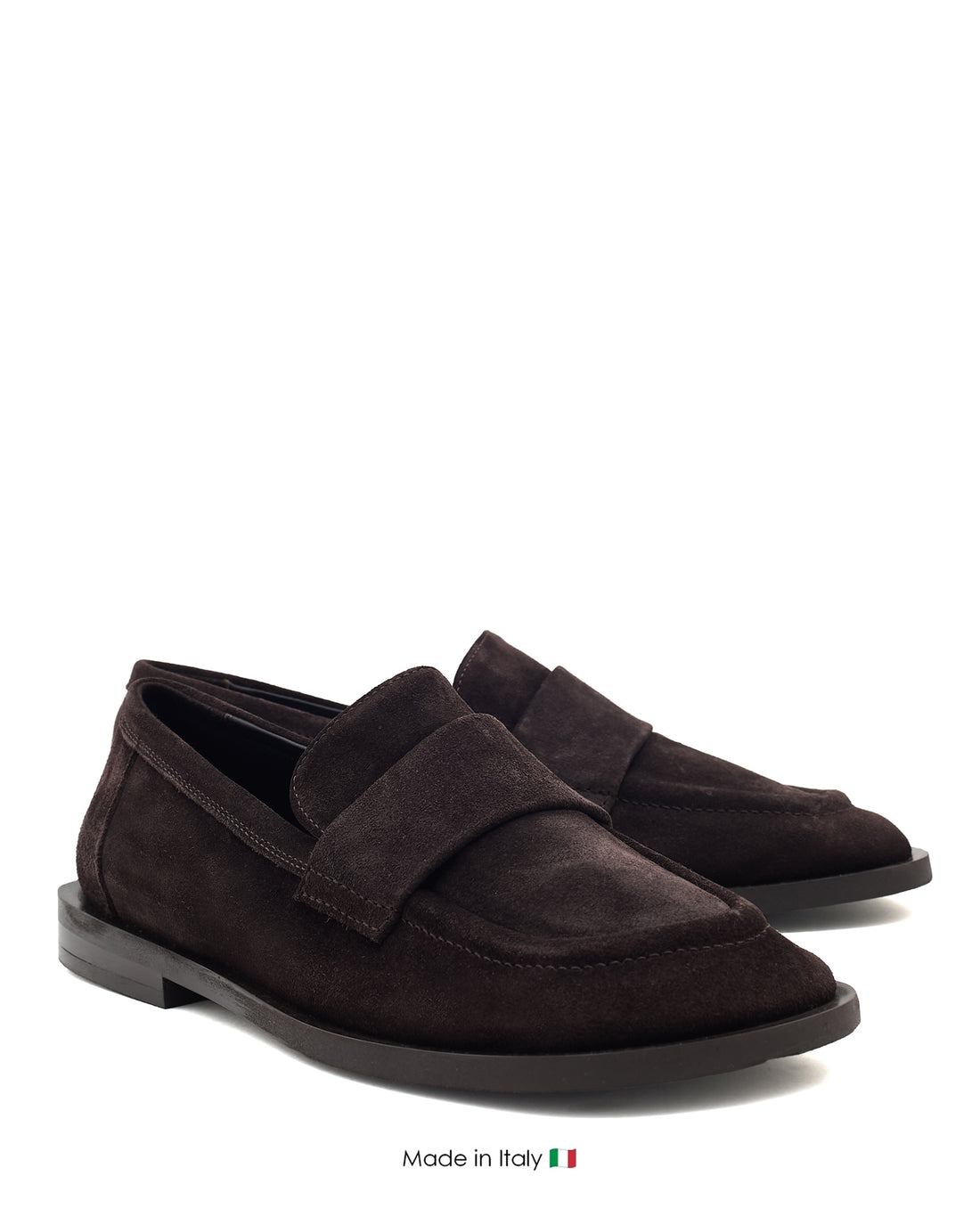 E4375 Dark Brown Suede Loafer