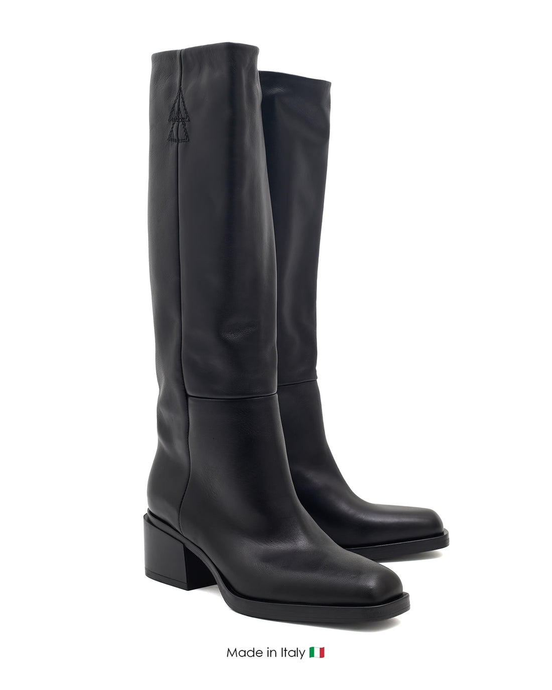 E4412 Black Boot Leather