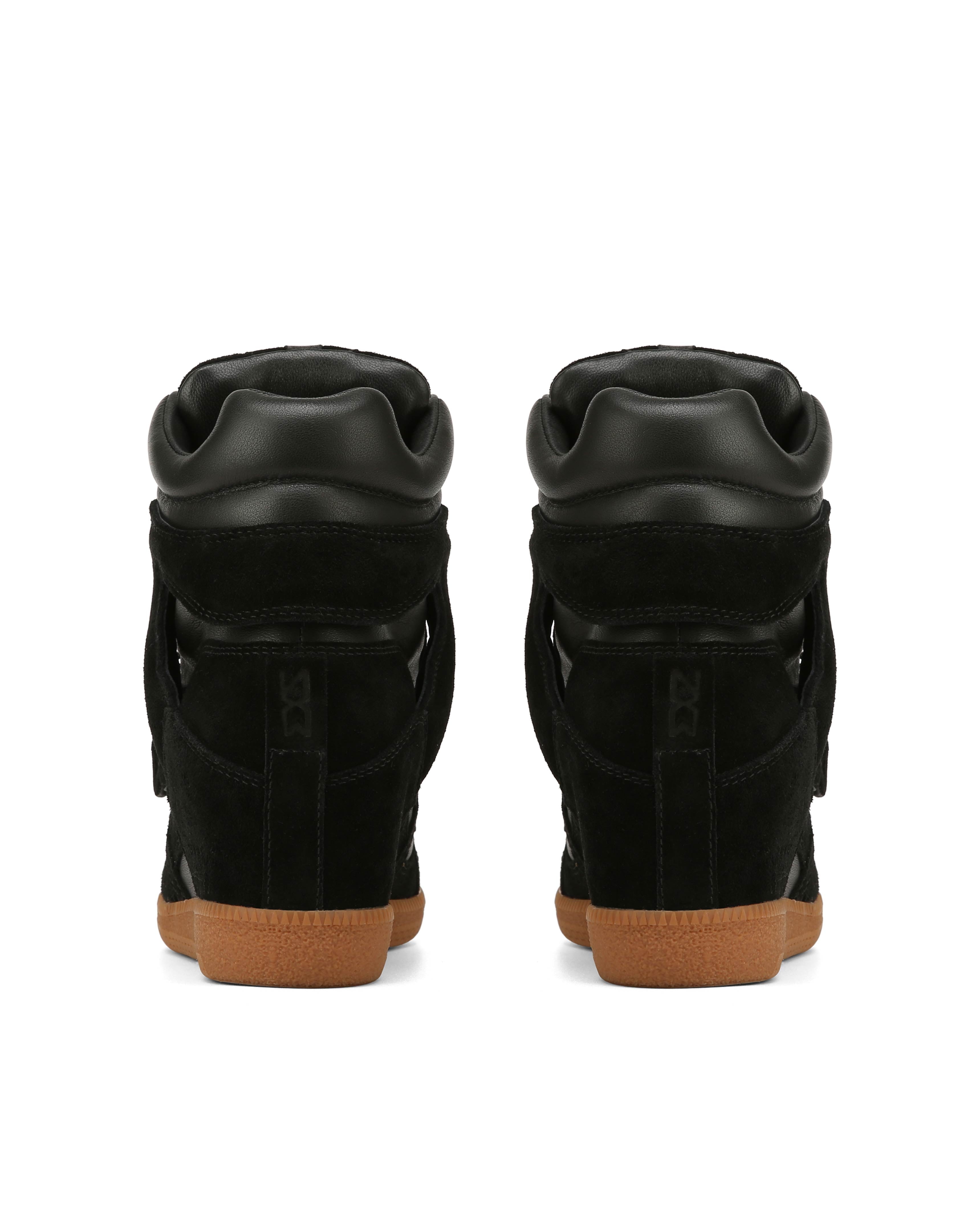 Nokwol Women Eden Black Leather/Suede Sneakers | Nokwol