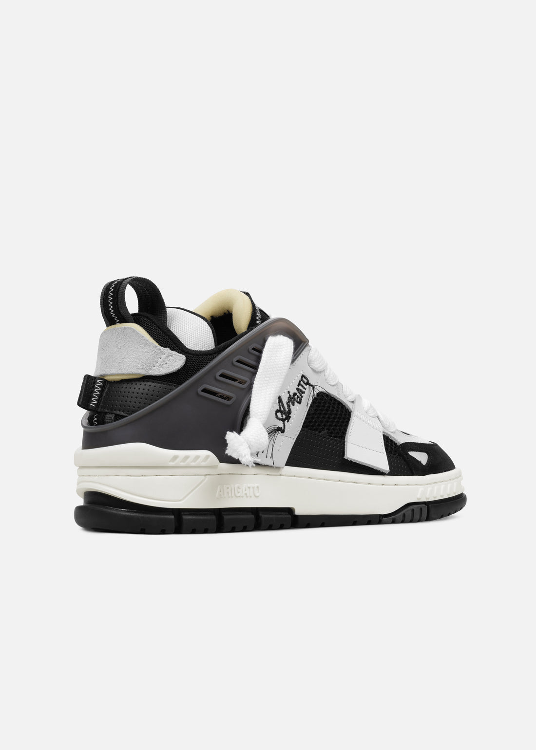 Area Patchwork Black/White Leather/Suede