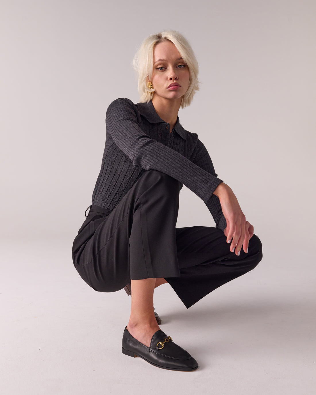 Gale Black Leather