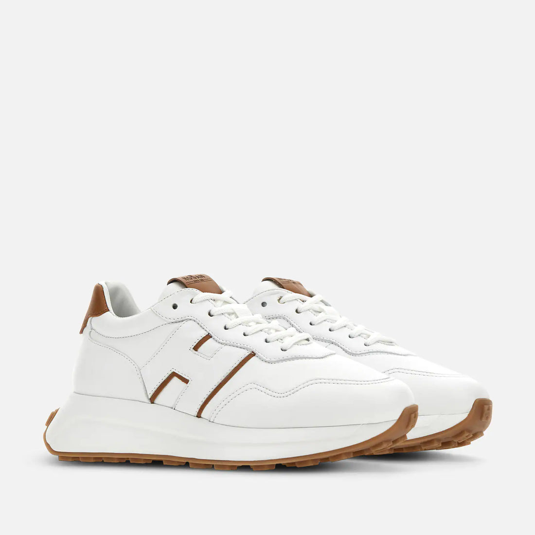 W H Patch Sneaker White Leather