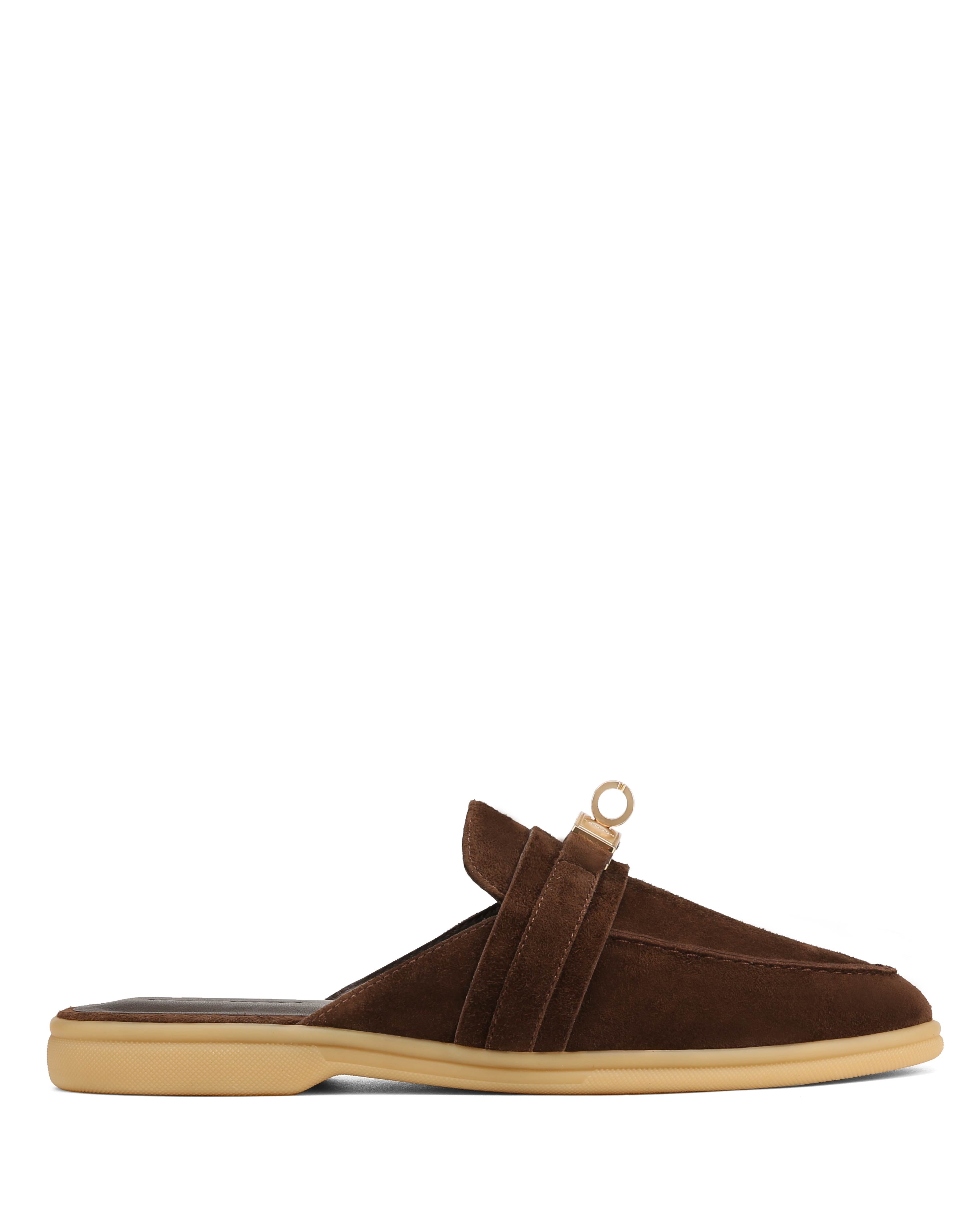 Nokwol Women Jen Chocolate Suede Mules | Nokwol