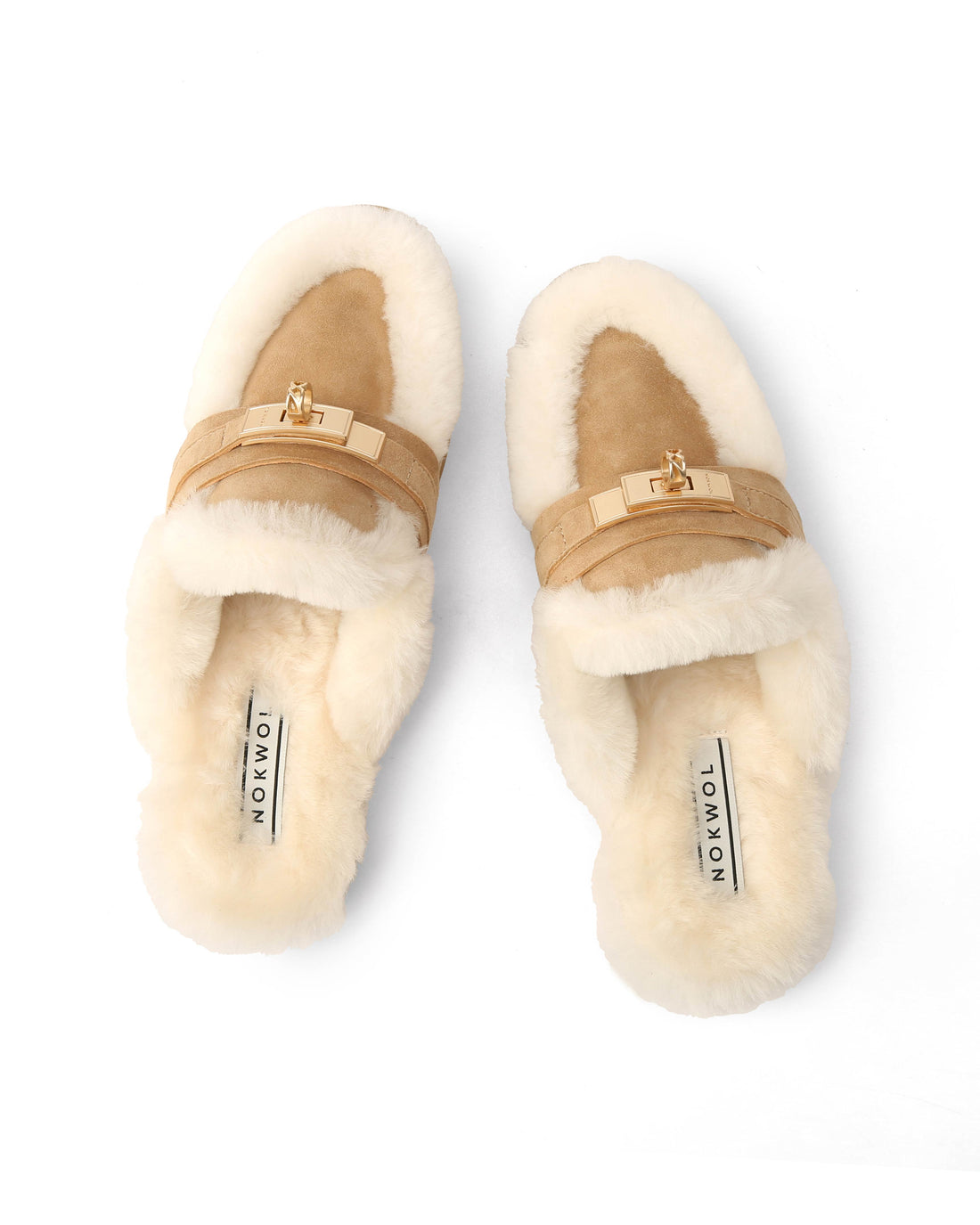 Jen Fur Sand Stone Suede